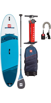 2024 Red Paddle Co 10'8 Ride Stand Up Paddle Board, Tas, Peddel, Pomp & Leash - Prime pakket